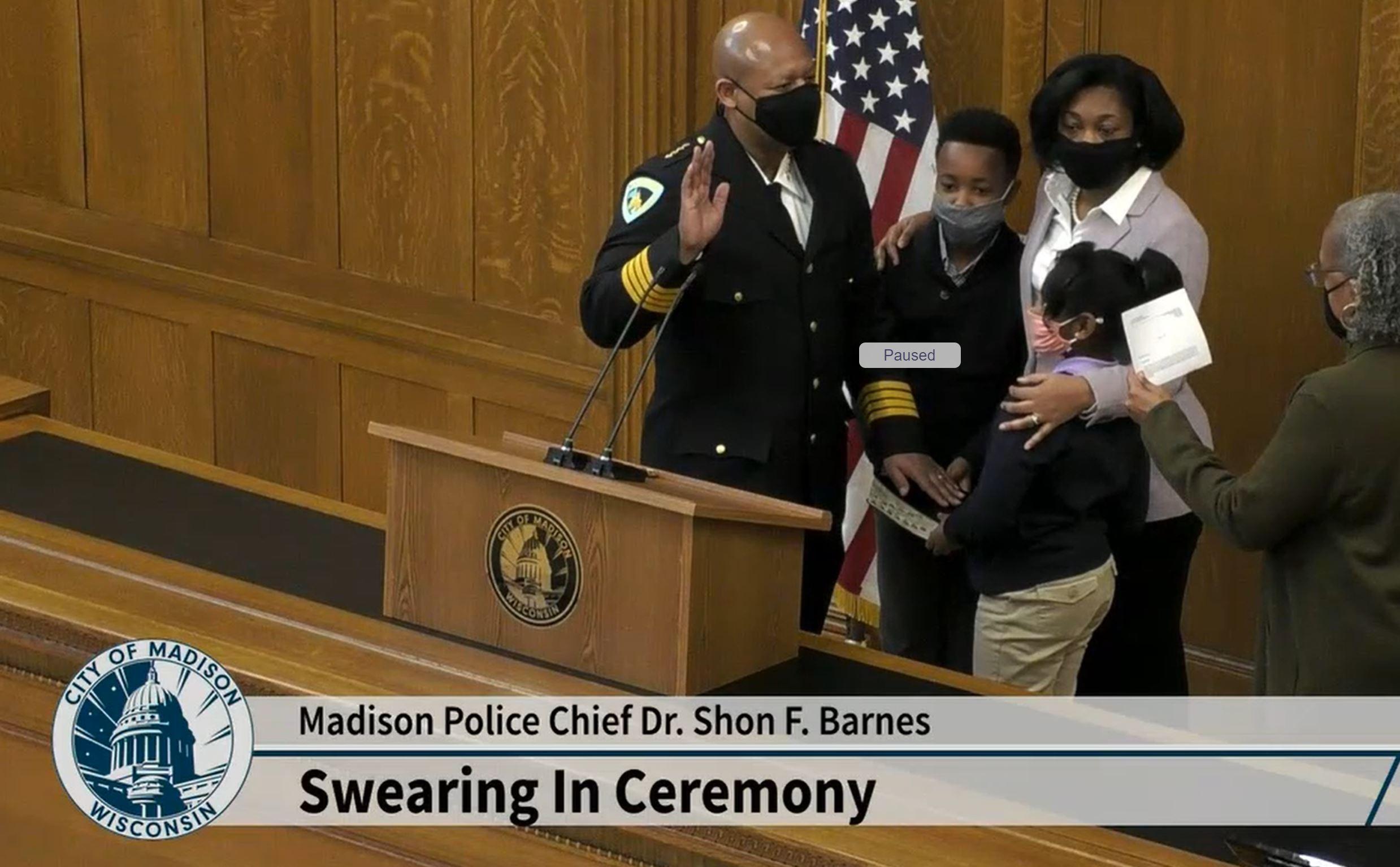Barnes sworn in