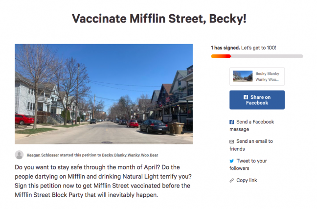 Forgo the asthmatic: Petition to vaccinate Mifflin Street before Block Party wreaks havoc on campus