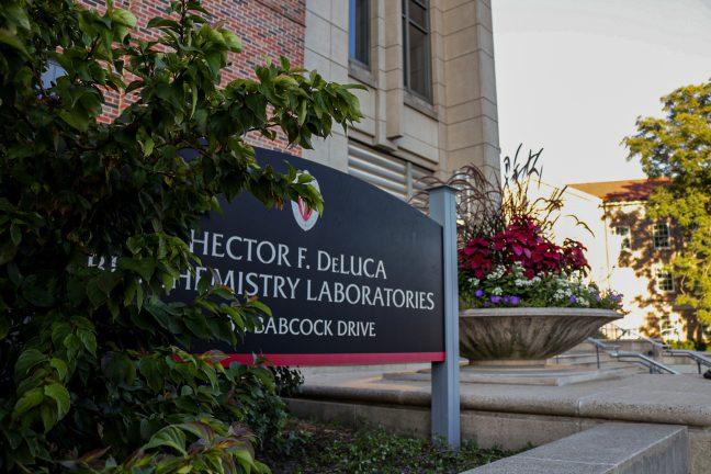 The DeLuca Biochemistry Laboratories building, named after professor Hector DeLuca
