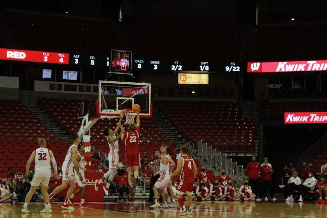 Basketball: Badgers show game face for first time last night in battle with Warhawks