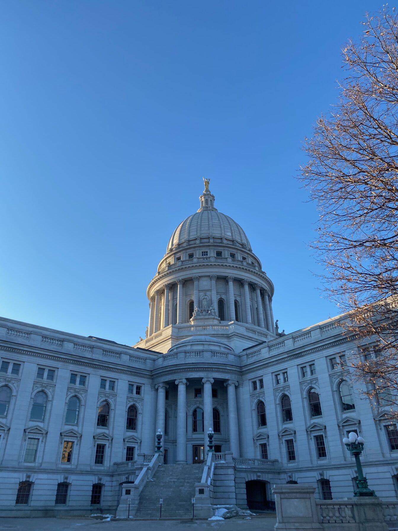 The Wisconsin Capitol building as seen in a Badger Herald archival photo. February 26, 2022.






