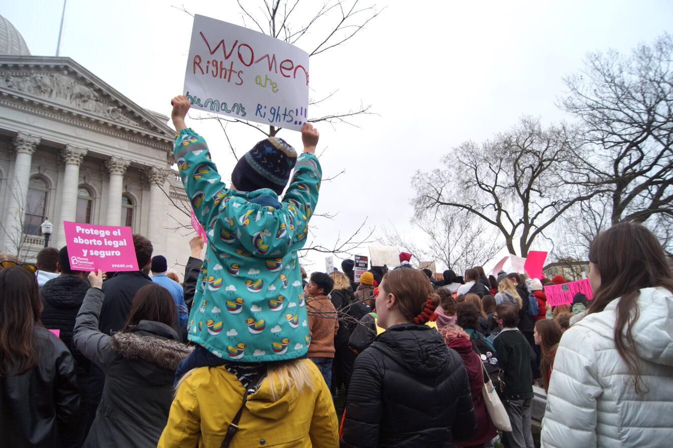The Badger Herald archival photo of an abortion rights protest. May 5, 2022.