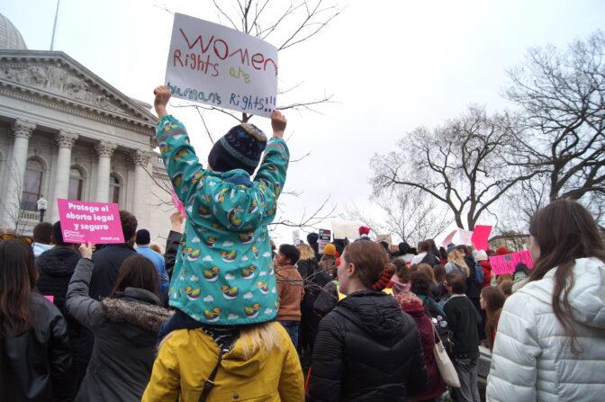 The Badger Herald archival photo of an abortion rights protest. May 5, 2022.