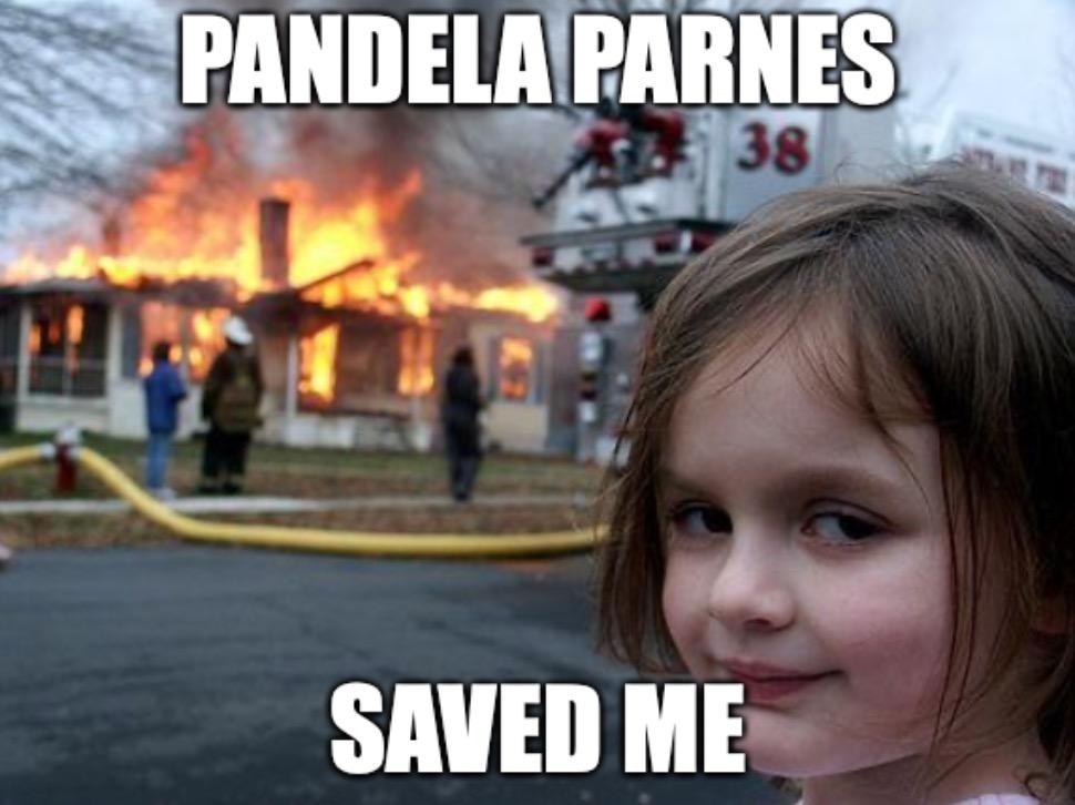 Senatorial candidate Pandela Parnes saves baby from burning house