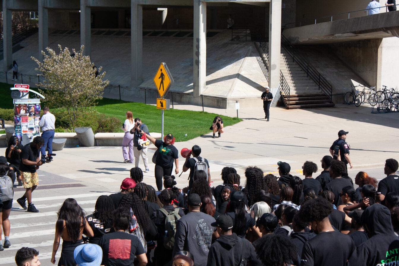 Blk Power Coalition leads call to action demonstration following racist video