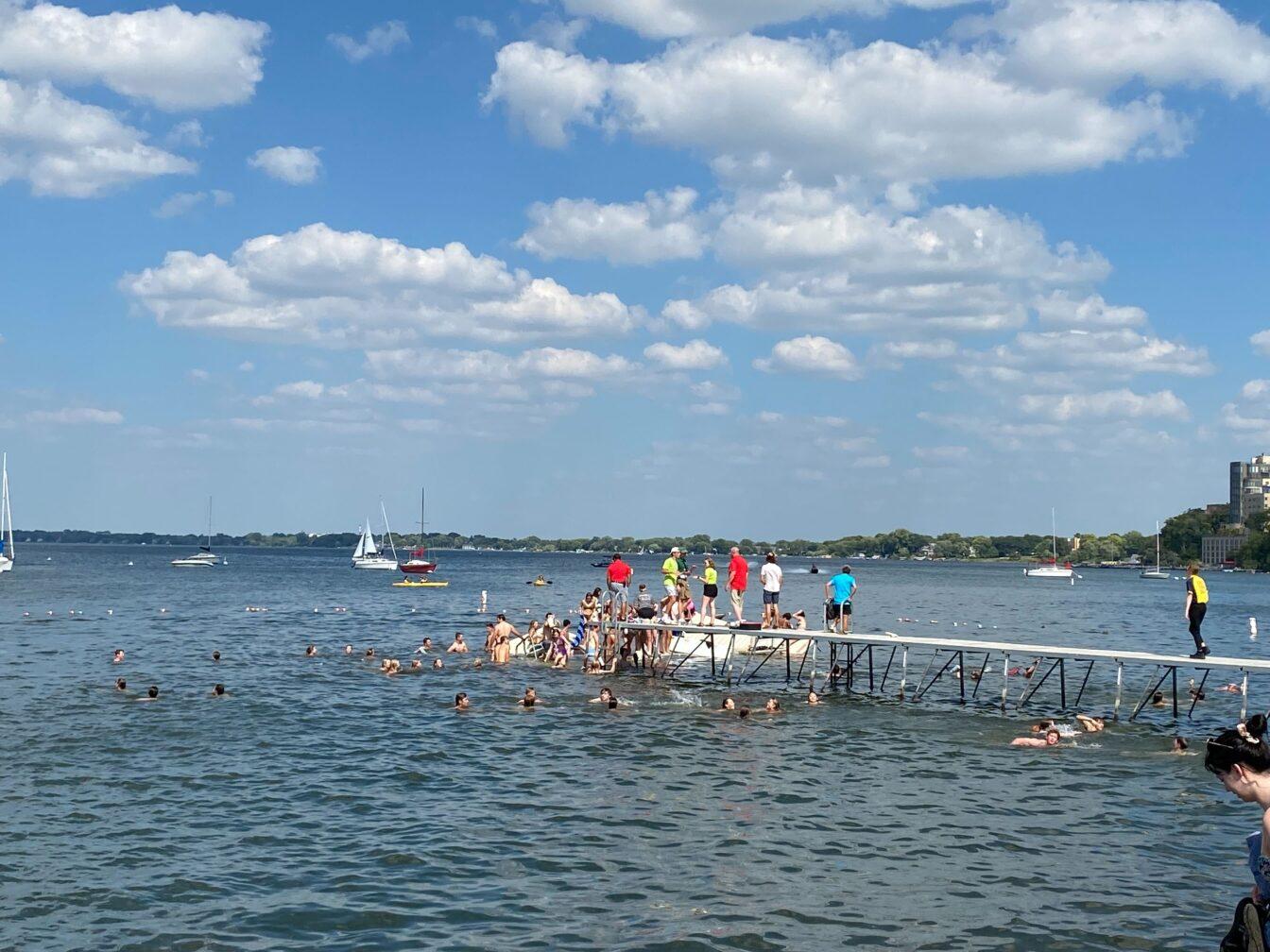 Major section of Memorial Union dock collapses, plunging students into water