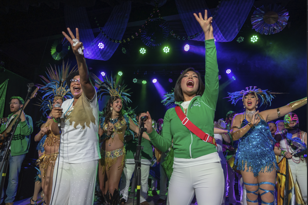 Handphibians and Ótimo Dance at Carnaval in 2019. Photo by 7th Sense Media.