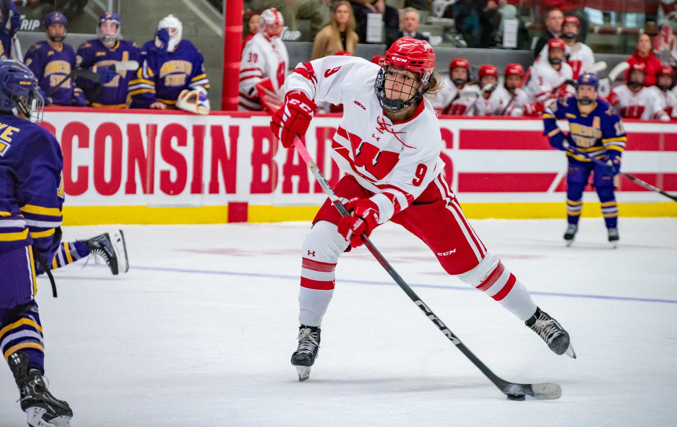 Hat-trick heroes Edwards and Simms propel No. 2 Badgers to weekend dominance · The Badger Herald