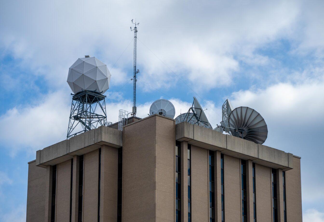 Atmospheric Oceanic and Space Sciences Building. February 19, 2024.