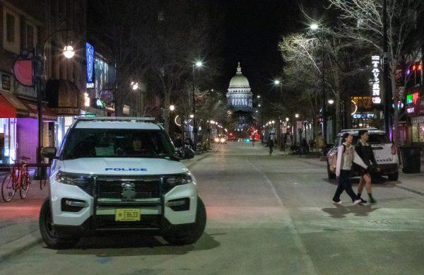 The Badger Herald archival photo of a police car on State Street. March 8, 2024. 