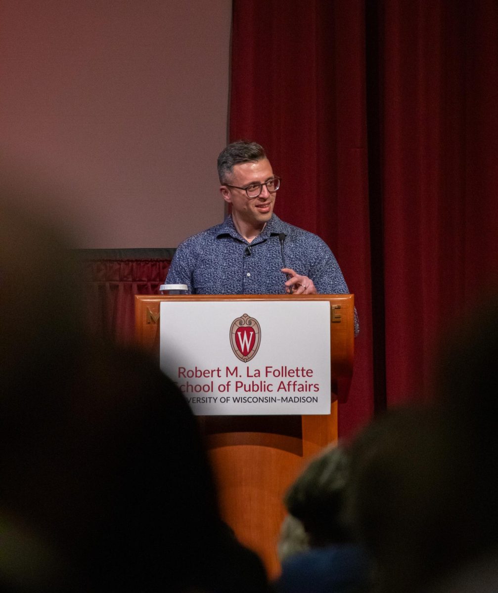 Journalist Ezra Klein delivers public talk in Madison. April 16, 2024.