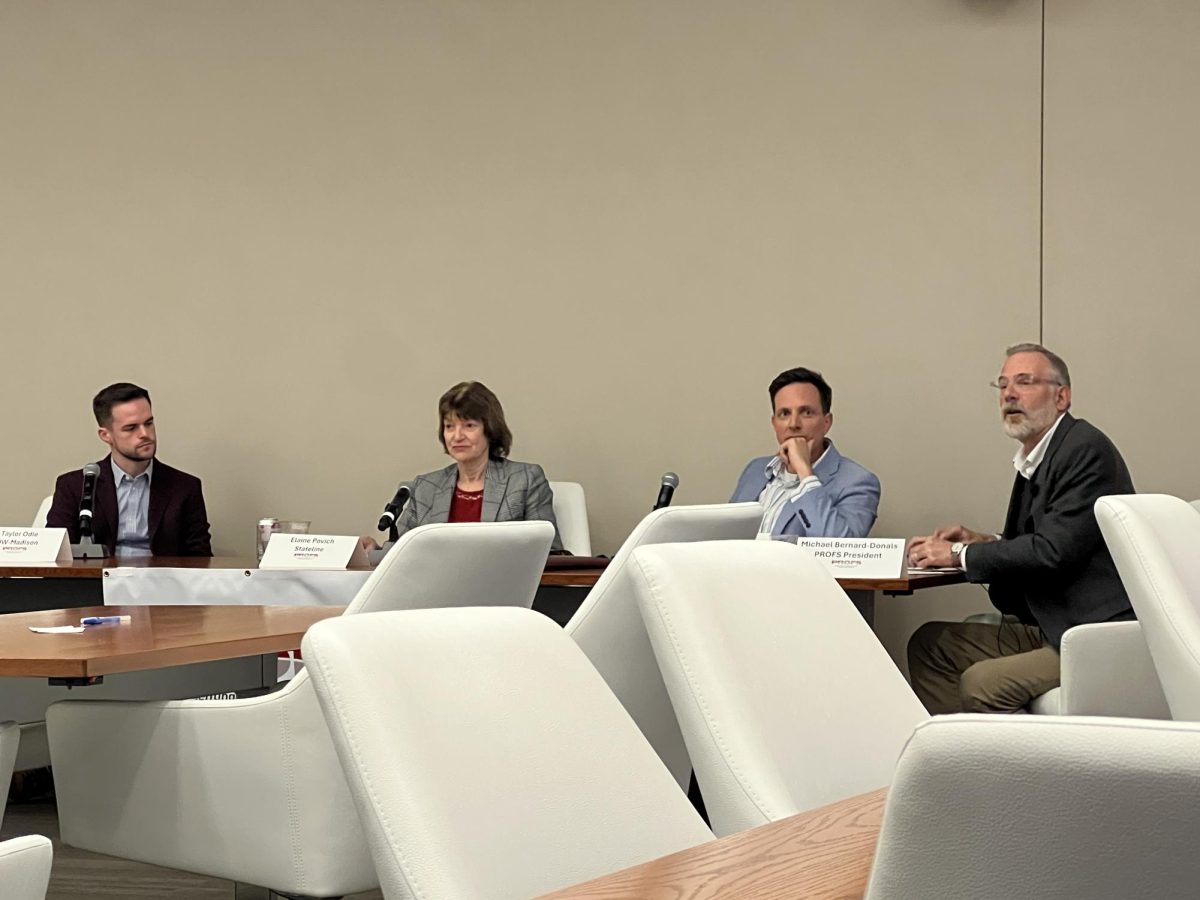 PROFS open forum discuss funding challenges for flagship universities.  April 24, 2024.