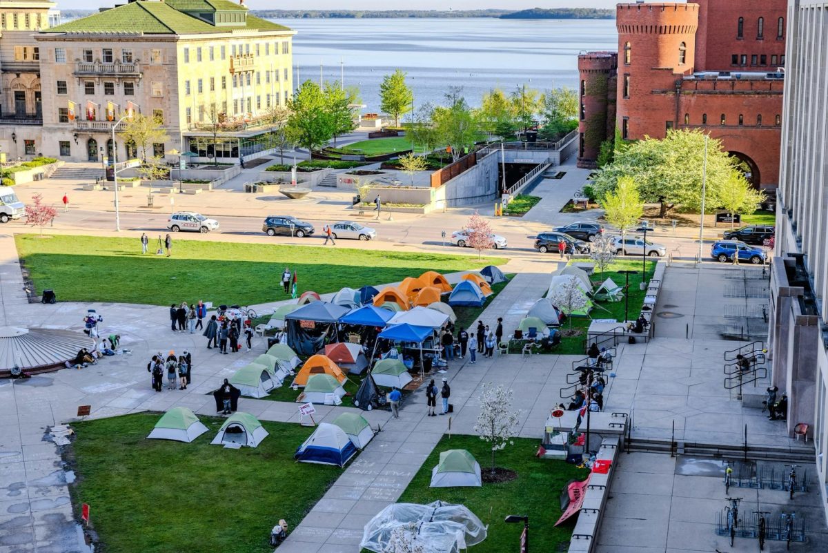 Fifth day of pro-Palestine encampment at UW begins. May 3, 2024.