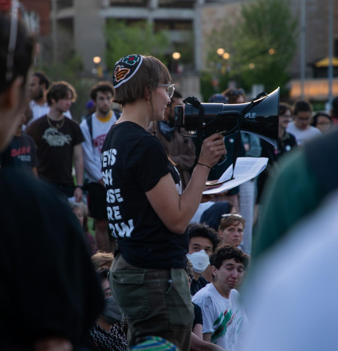 Jewish protesters gather in solidarity with Palestine. May 3, 2024.