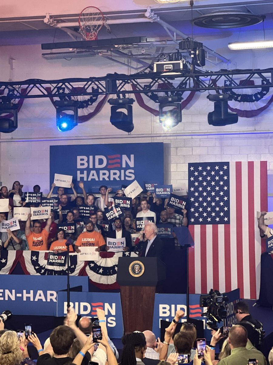 President Biden speaks to supporters at a Madison campaign event. July 5, 2024. 