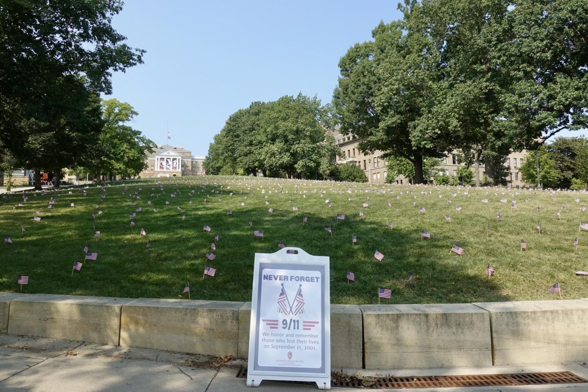 9/11 Memorial on Bascom Hill. 9/11/2024