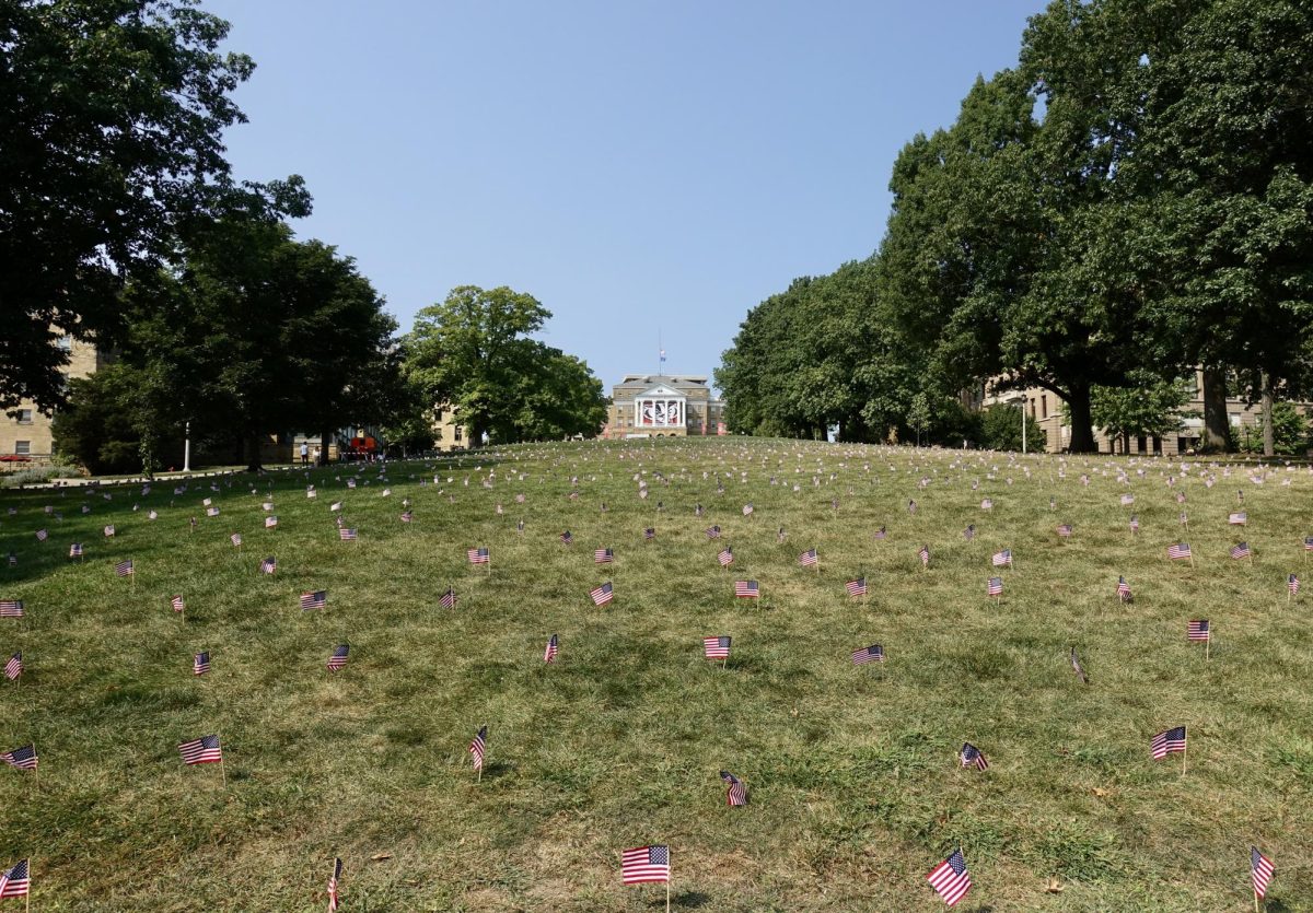 9/11 Memorial on Bascom Hill. 9/11/2024