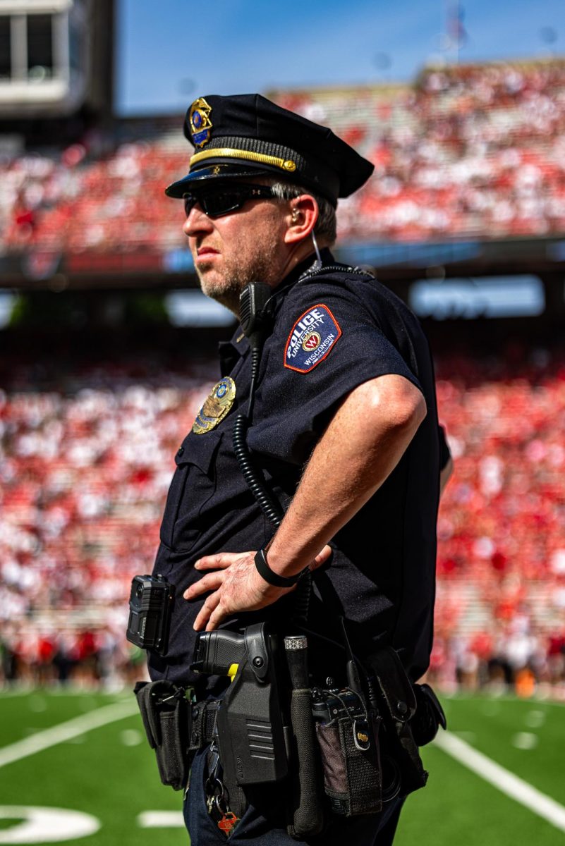 A UWPD officer at camp Randall during the game against Alabama. 9/14/24