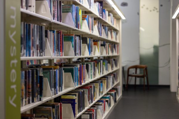Badger Herald archival photo of library book stacks. September 20, 2024.