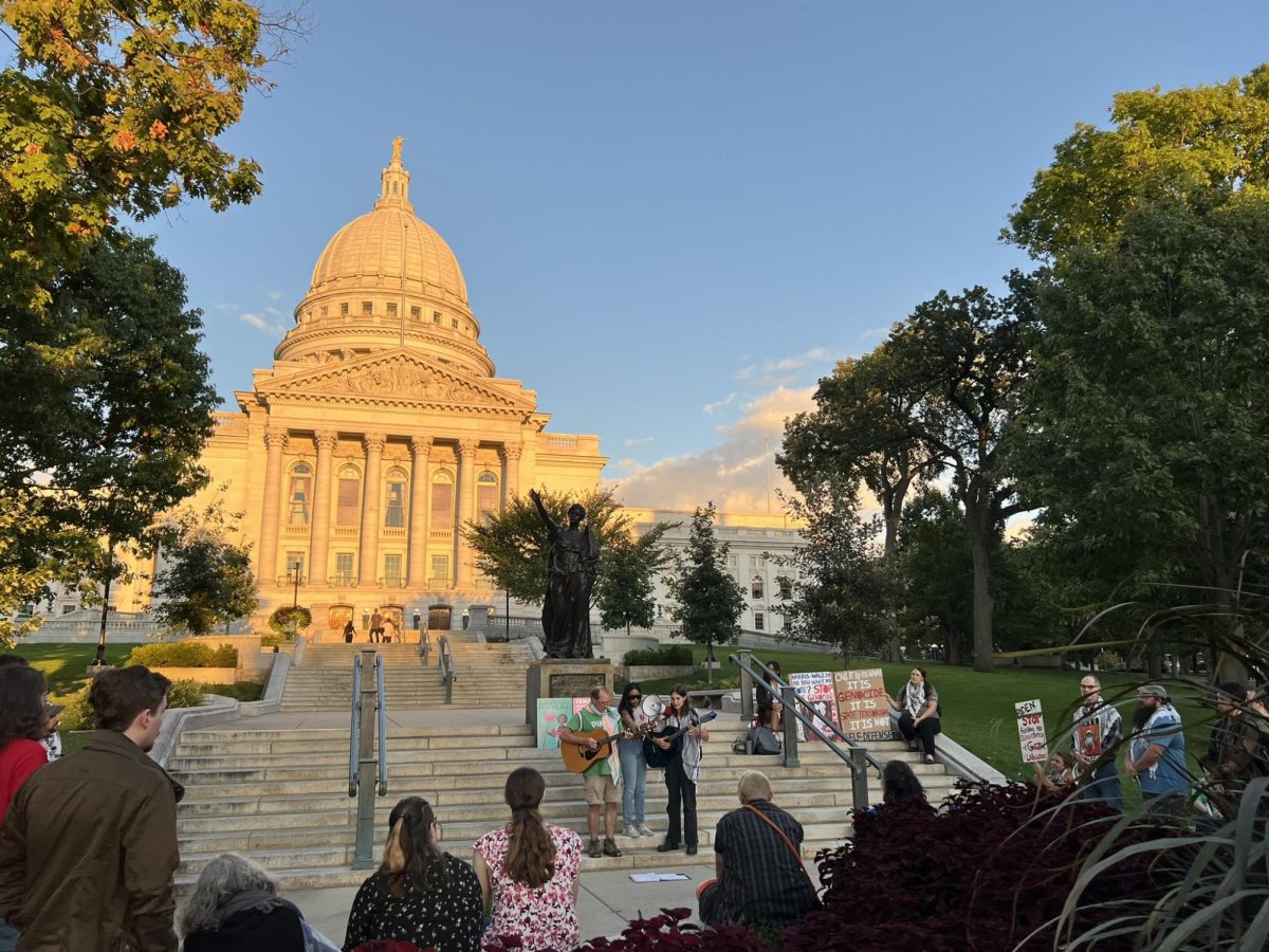 Protesters Rally in Solidarity with Lebanon at Madison Capitol Sept. 24, 2024. 