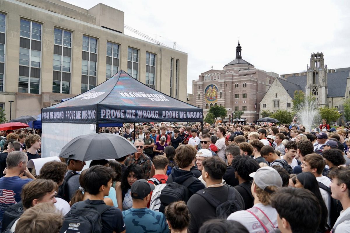 Crowd surrounds Charlie Kirk Event, Sep. 5th, 2024