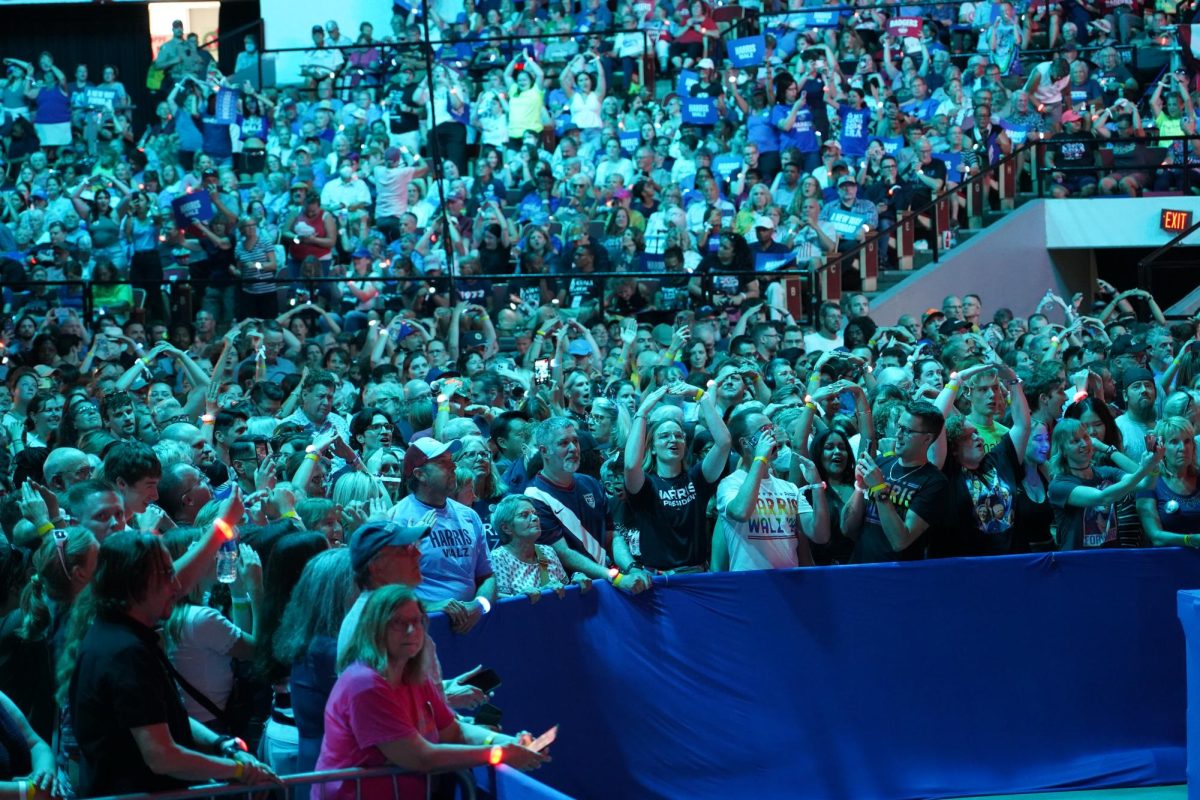 Kamala Harris rally attendees dance to Chappell Roan's "Hot To Go," September 20th, 2024