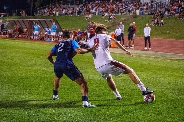 Markie Hrvojevic backs up a defender. Sep. 2, 2024. 