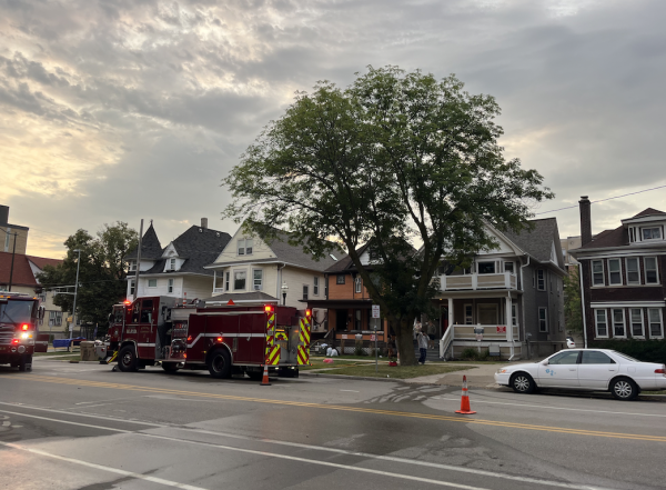 Fire vehicles outside a home on W. Washington Ave. September 11, 2024.