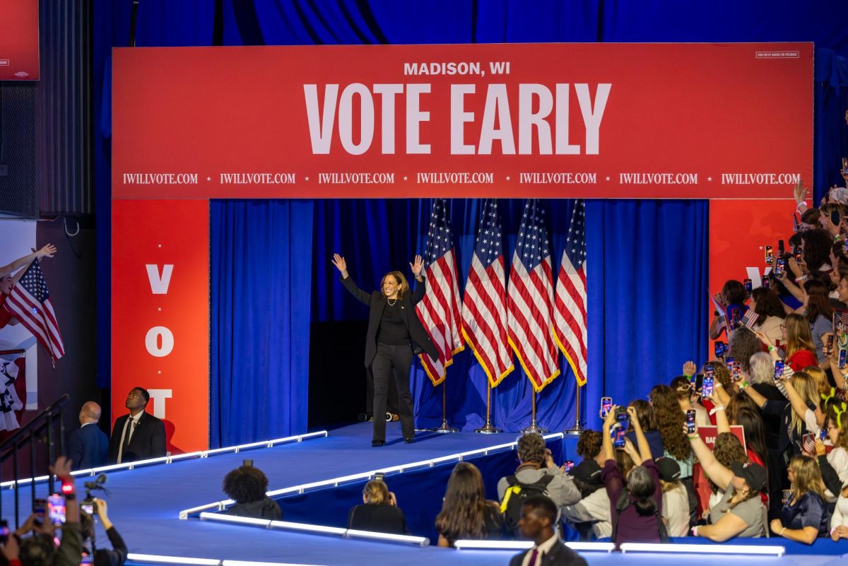 Vice President Kamala Harris held a campaign event in Madison at the Alliant Energy Center. October 30, 2024.