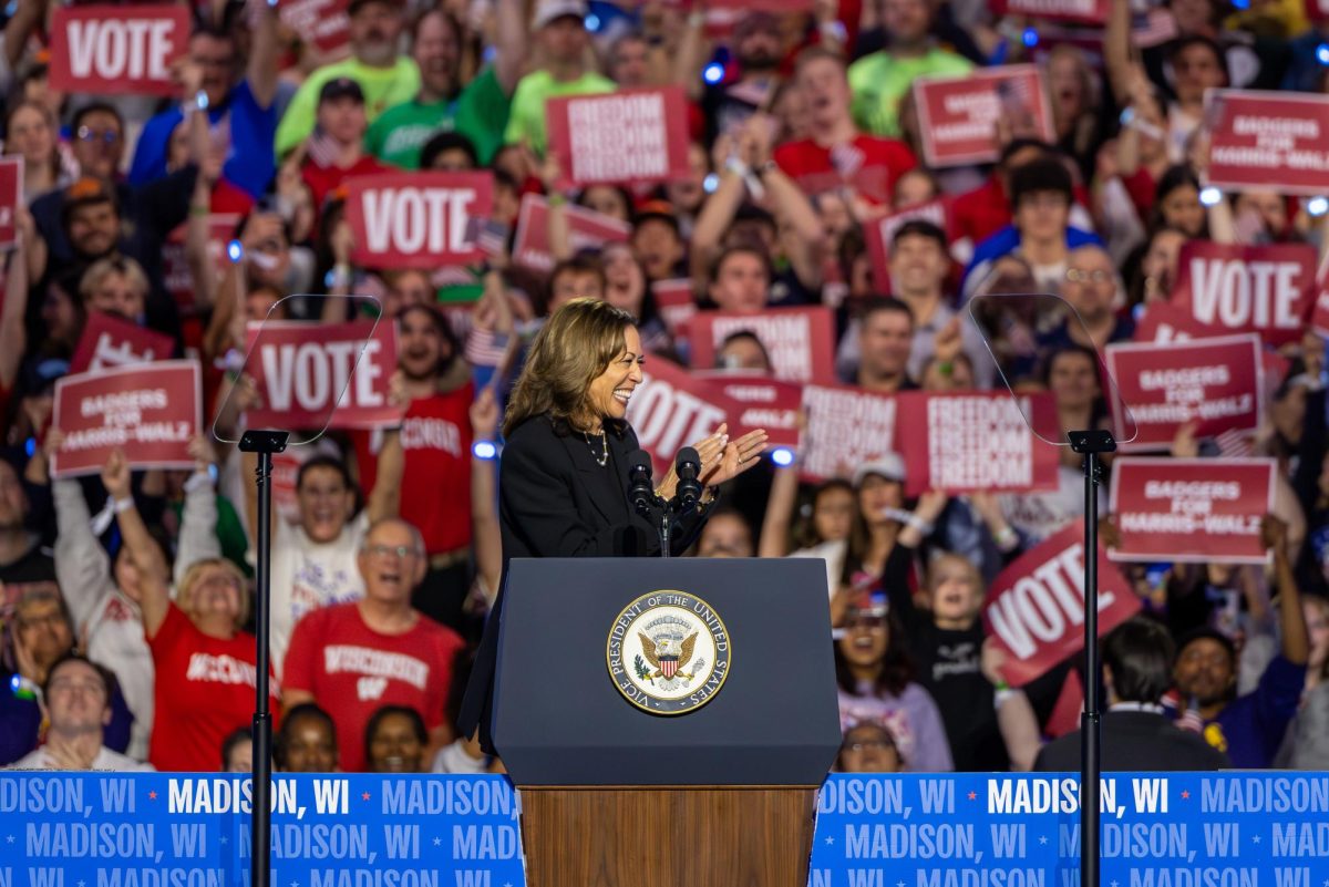 Vice President Kamala Harris held a campaign event in Madison at the Alliant Energy Center. October 30, 2024.