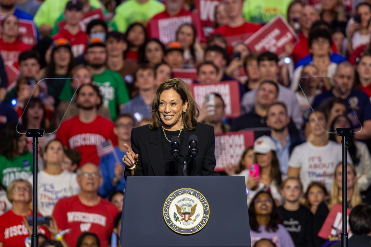 Vice President Kamala Harris held a campaign event in Madison at the Alliant Energy Center. October 30, 2024.