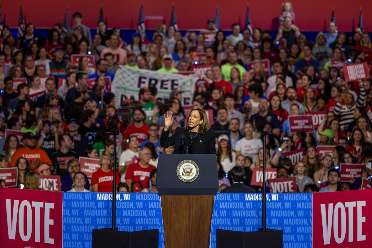 Vice President Kamala Harris held a campaign event in Madison at the Alliant Energy Center. October 30, 2024.