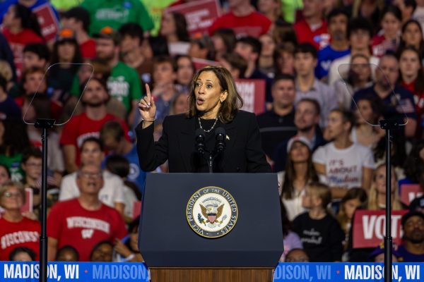 Vice President Kamala Harris held a campaign event in Madison at the Alliant Energy Center. October 30, 2024.