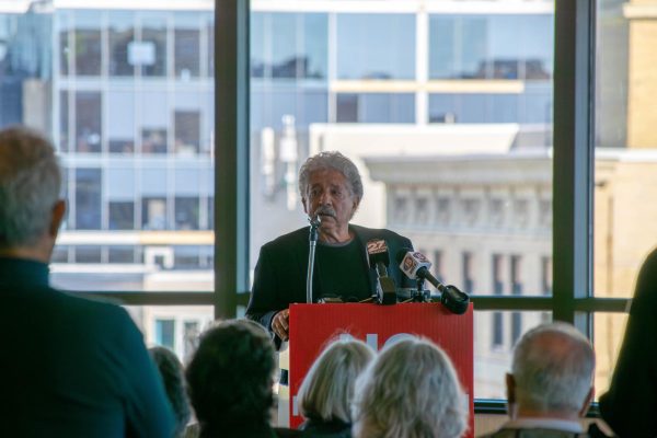 Paul Soglin speaks at the Park Hotel. October 16th, 2024.