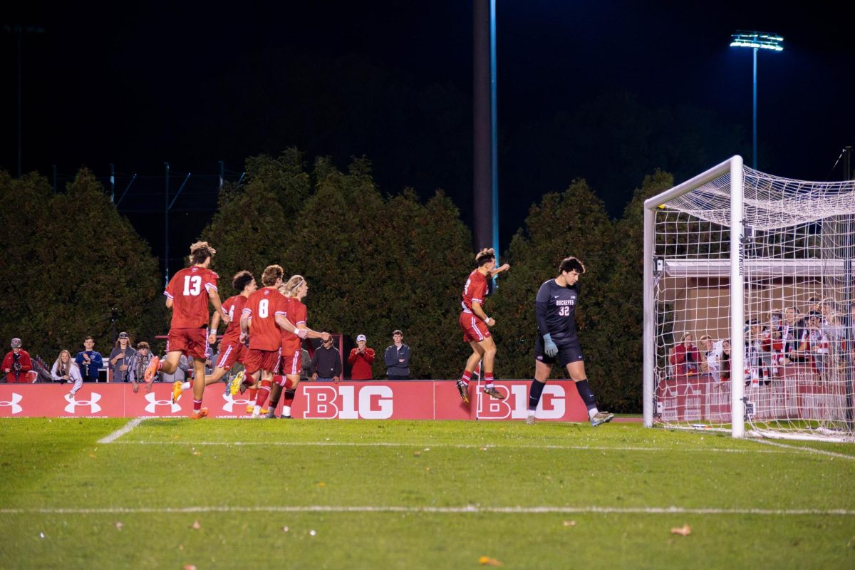 Matthew Zachemski celebrates scoring the opening goal off a penalty kick. October 19, 2024.