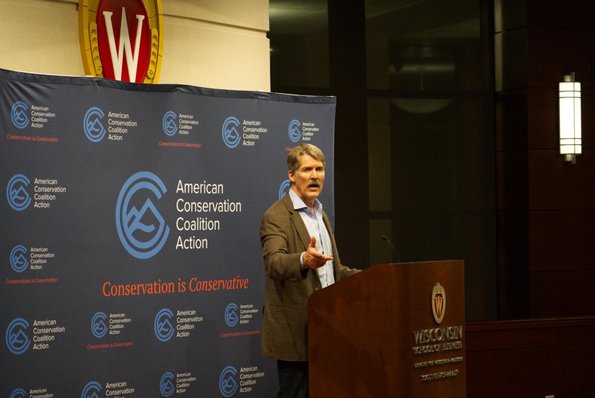 Eric Hovde speaks at ACCA event at Grainger Hall. October 29th, 2024