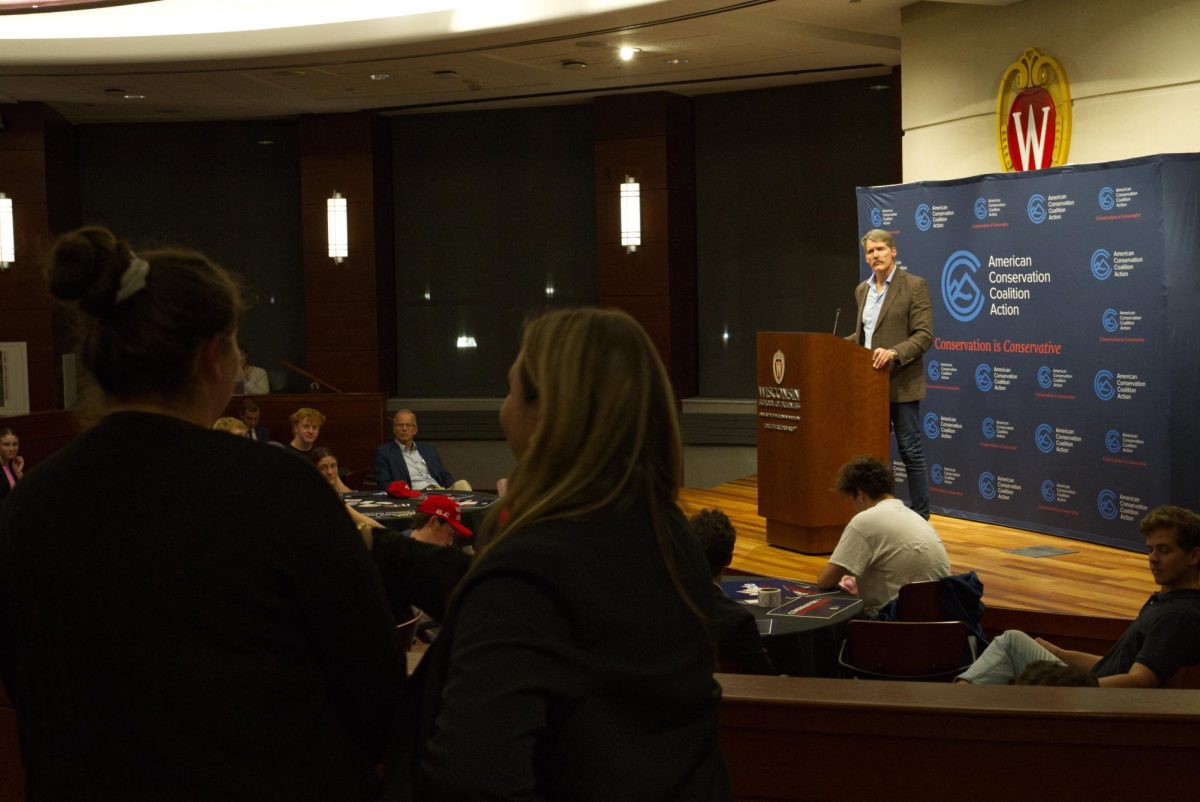 Eric Hovde listens to a question from a student. October 29th, 2024