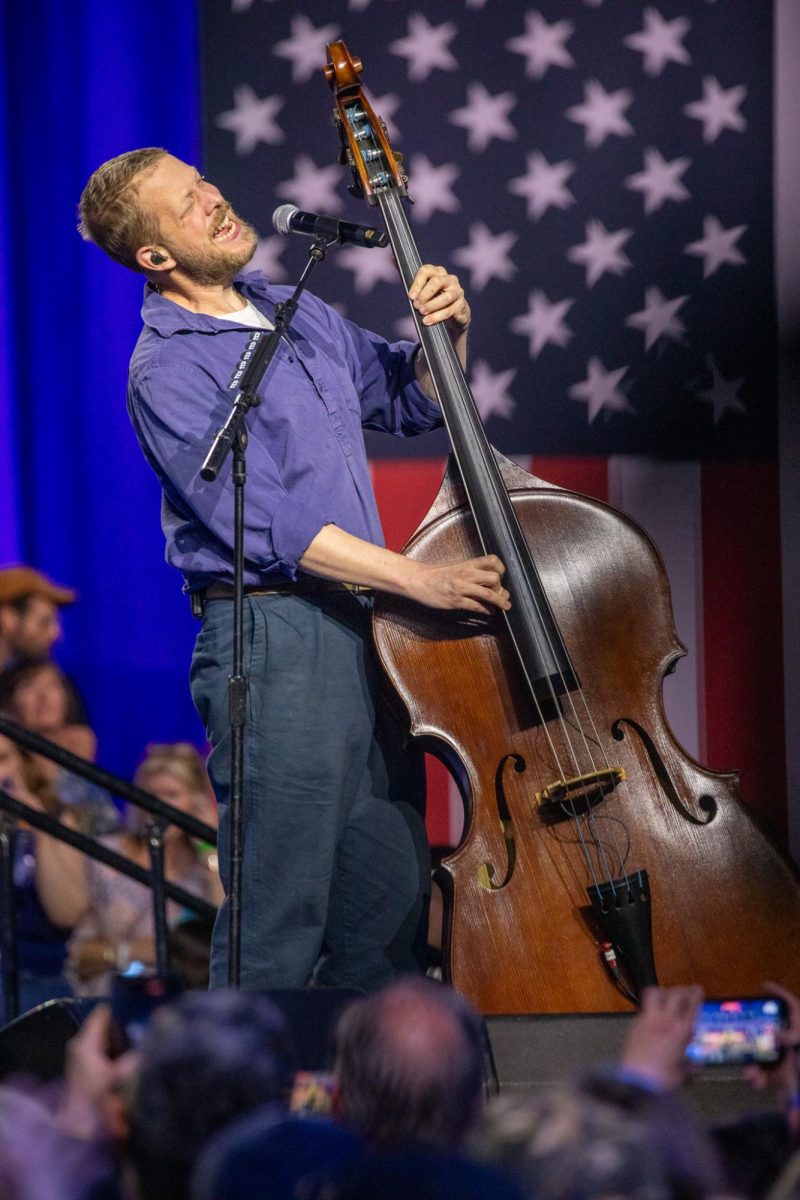 Mumford & Sons Perform at the Harris-Waltz Campaign Rally in Madison. October 30, 2024.