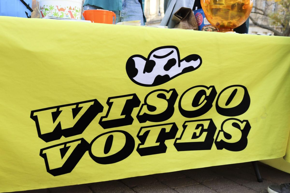 Voting Registration Stand near Library Mall. 10/29/24. 