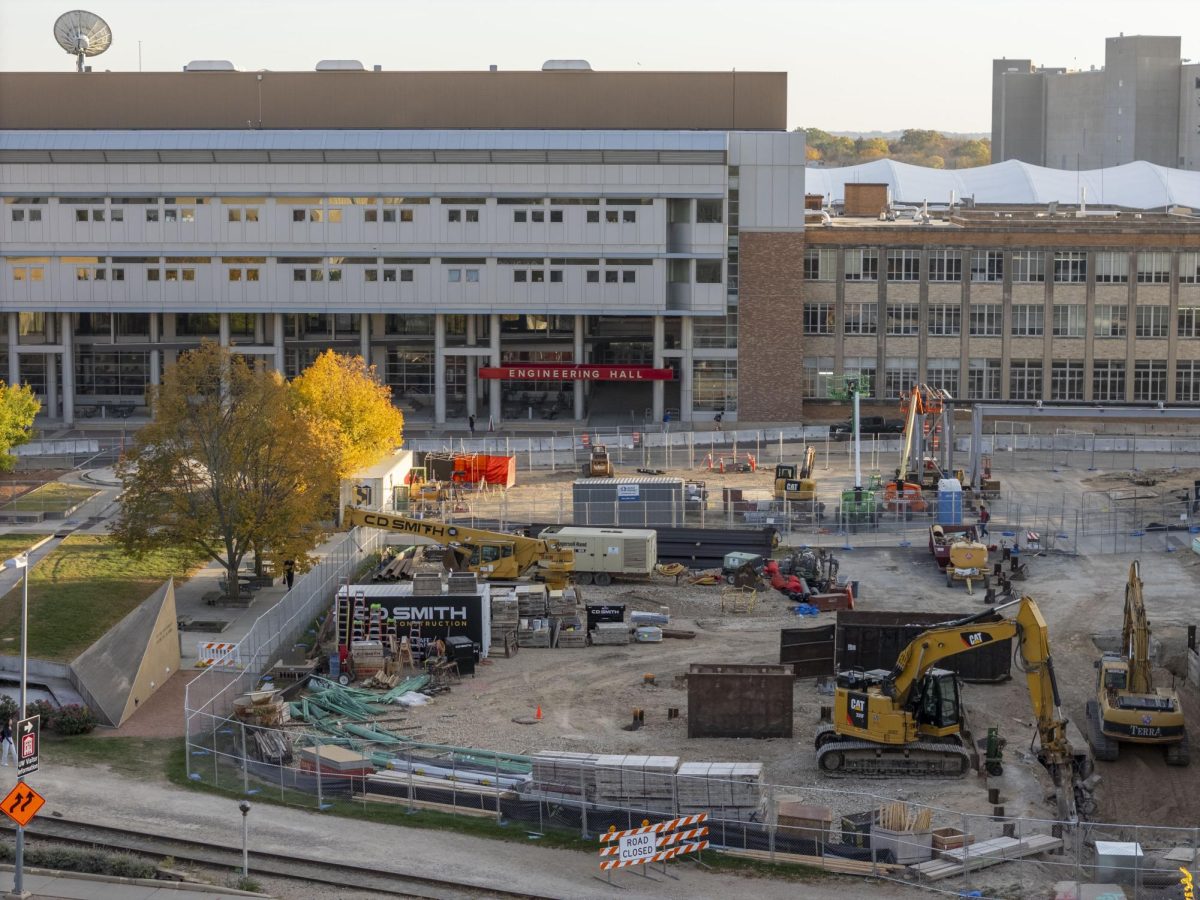 Engineering hall construction. 