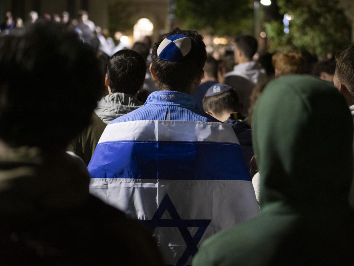 Vigil at Library Mall. October 7, 2024.