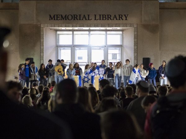 Vigil at Library Mall. October 7, 2024.