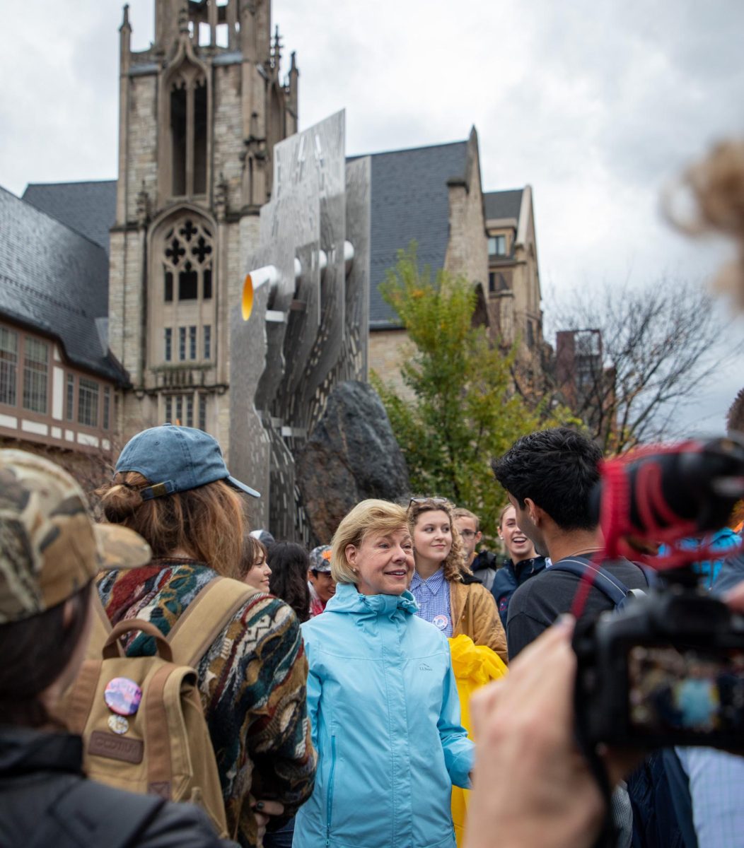 UW Senator Tammy Baldwin Speaks with UW Students at an Election Day Meet-And-Greet. November 5, 2024. 