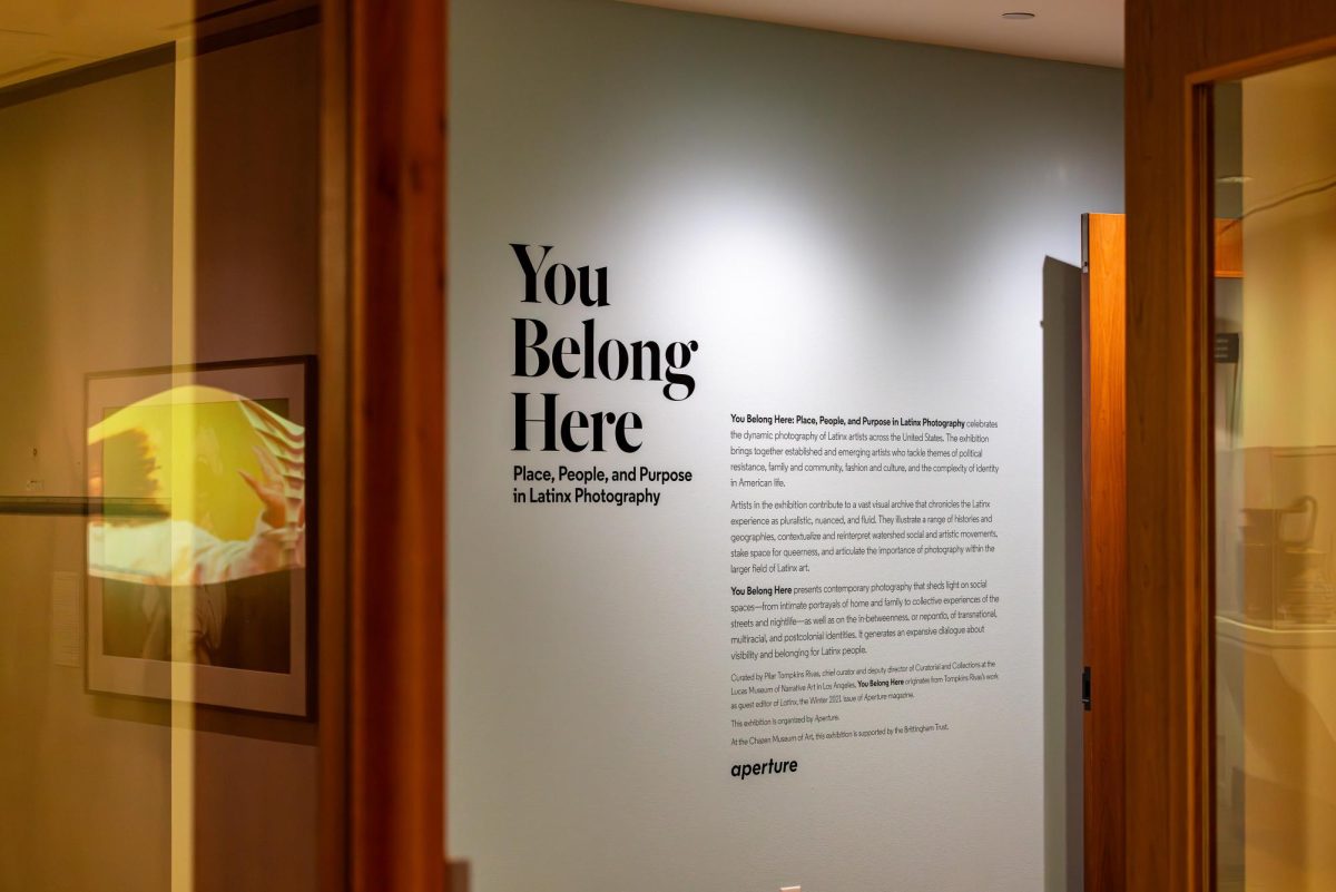 You Belong Here Exhibit sign in the Chazen Museum of Art. December 9, 2024