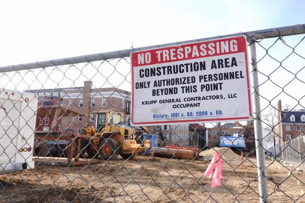 Housing construction begins at 126 Langdon. March 3, 2025.