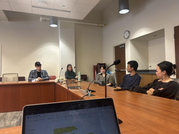Rep. Hong and MGR at the panel listening discussion. April 16, 2025