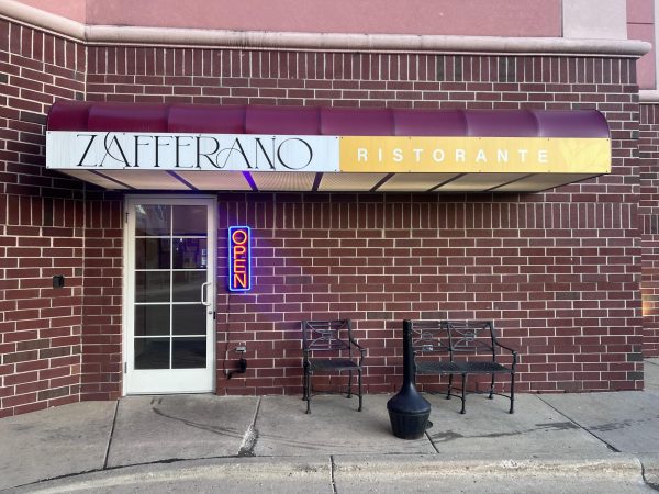 Entrance of Zafferano Ristorante. April 15, 2025.