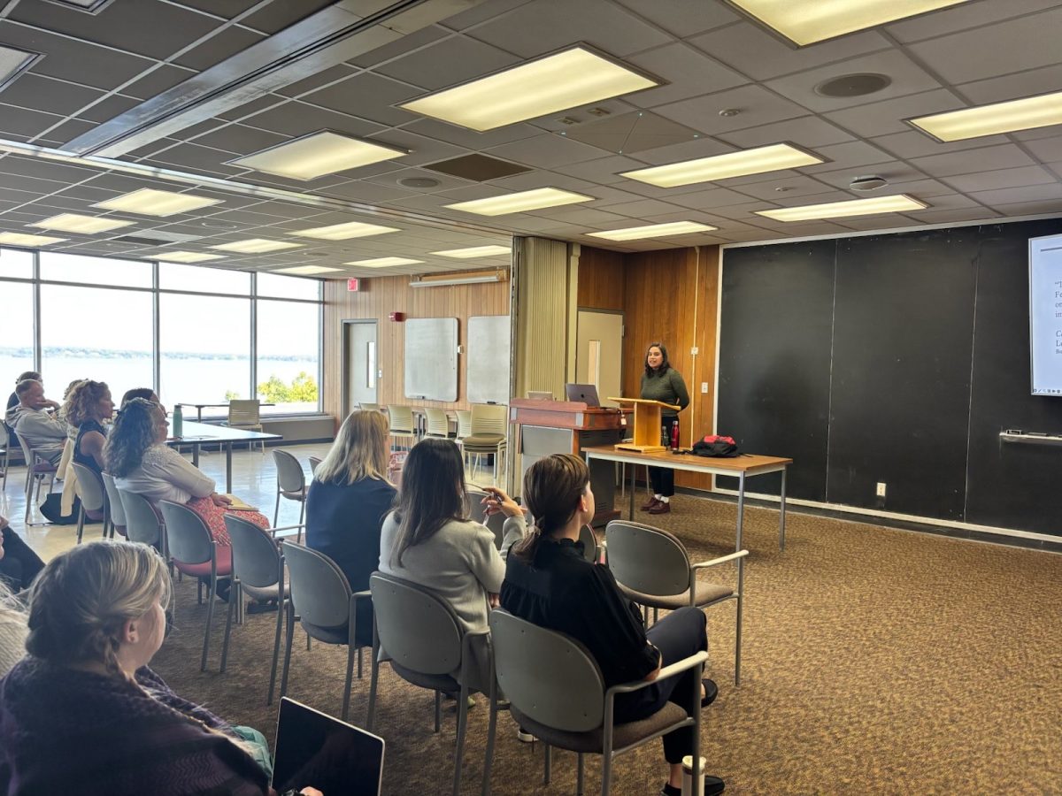 Michaela Simmons speaks during seminar. September 12, 2025. 