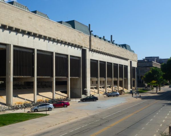 George L. Mosse Humanities Building's west exterior on a clear sunny day, September 11, 2025.