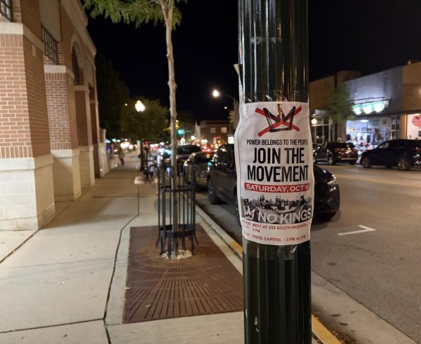 A No Kings' Protest Flyer in Madison, Wis. Oct. 10, 2025